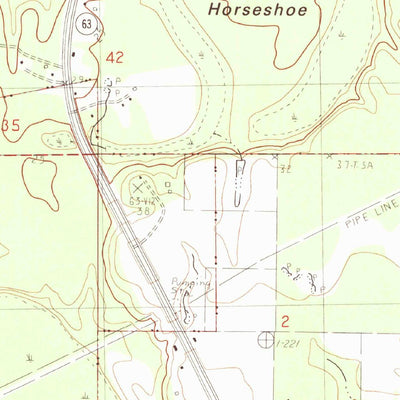 United States Geological Survey Three Rivers, MS (1982, 24000-Scale) digital map