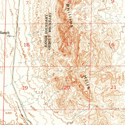 United States Geological Survey Three Rivers, NM (1947, 62500-Scale) digital map
