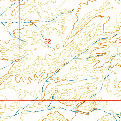United States Geological Survey Three Rivers, NM (1950, 24000-Scale) digital map