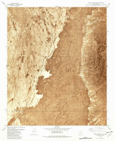 United States Geological Survey Three Rivers NW, NM (1981, 24000-Scale) digital map