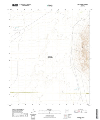 United States Geological Survey Three Rivers NW, NM (2020, 24000-Scale) digital map