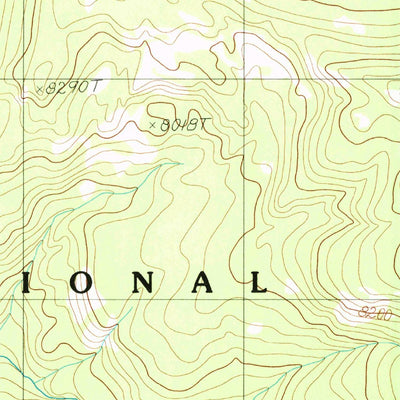 United States Geological Survey Three Rivers Peak, WY (1986, 24000-Scale) digital map