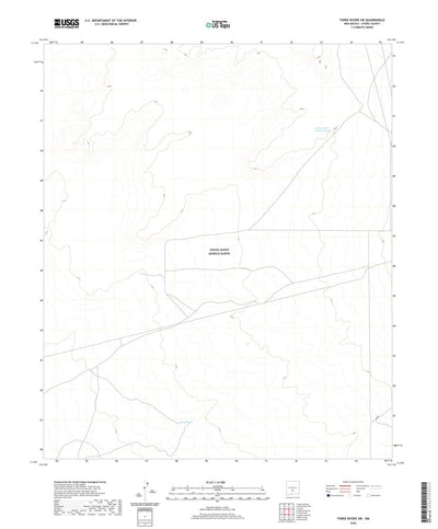 United States Geological Survey Three Rivers SW, NM (2020, 24000-Scale) digital map