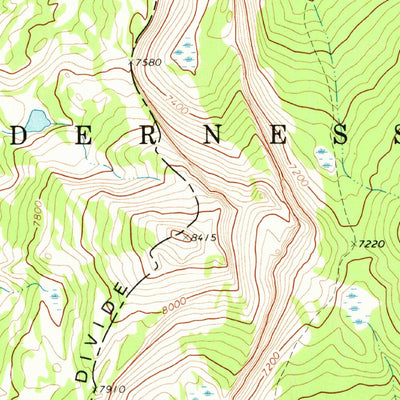 United States Geological Survey Three Sisters, MT (1970, 24000-Scale) digital map