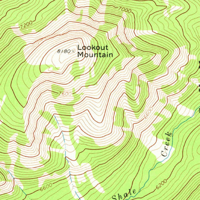 United States Geological Survey Three Sisters, MT (1970, 24000-Scale) digital map