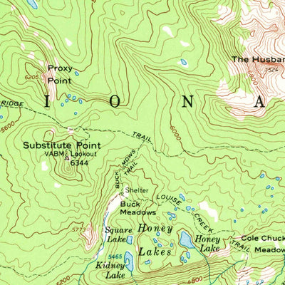 United States Geological Survey Three Sisters, OR (1959, 62500-Scale) digital map