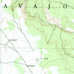 United States Geological Survey Three Turkey Canyon, AZ (1983, 24000-Scale) digital map
