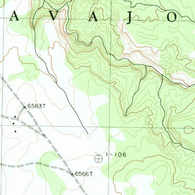 United States Geological Survey Three Turkey Canyon, AZ (1983, 24000-Scale) digital map