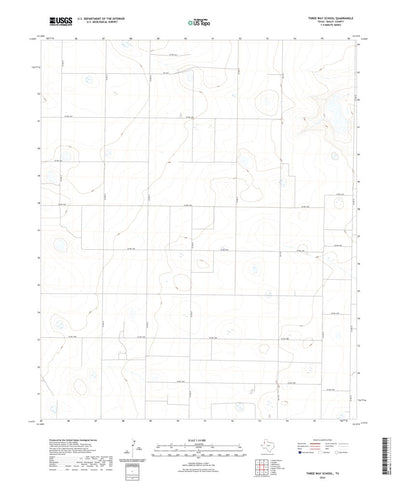 United States Geological Survey Three Way School, TX (2022, 24000-Scale) digital map