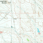 United States Geological Survey Threemile Butte, WY (1981, 24000-Scale) digital map