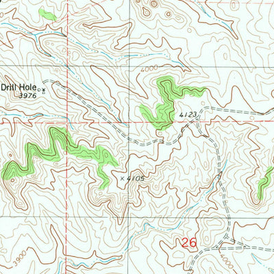 United States Geological Survey Threemile Butte, WY (1981, 24000-Scale) digital map