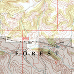 United States Geological Survey Threemile Buttes, MT (1995, 24000-Scale) digital map