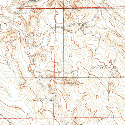 United States Geological Survey Threemile Creek Reservoir, WY (1984, 24000-Scale) digital map