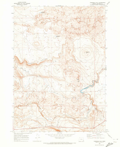 United States Geological Survey Threemile Hill, OR (1969, 24000-Scale) digital map