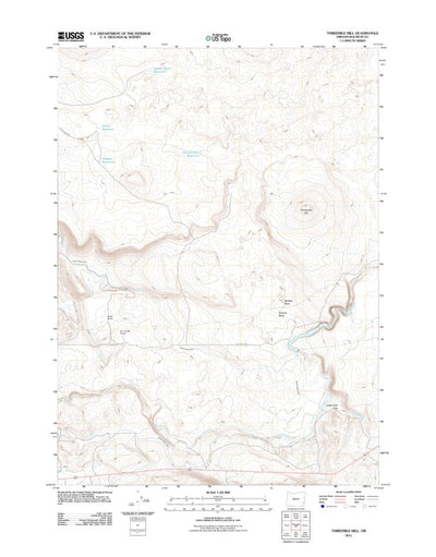 United States Geological Survey Threemile Hill, OR (2011, 24000-Scale) digital map