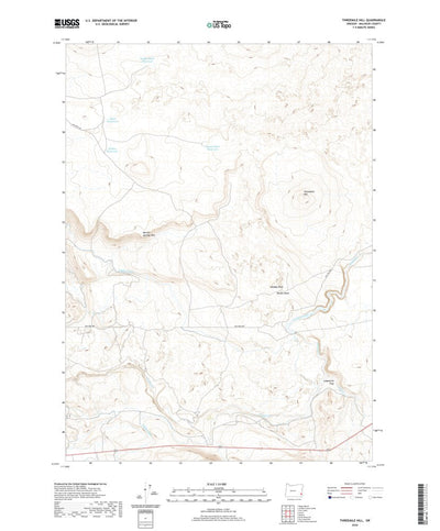United States Geological Survey Threemile Hill, OR (2020, 24000-Scale) digital map