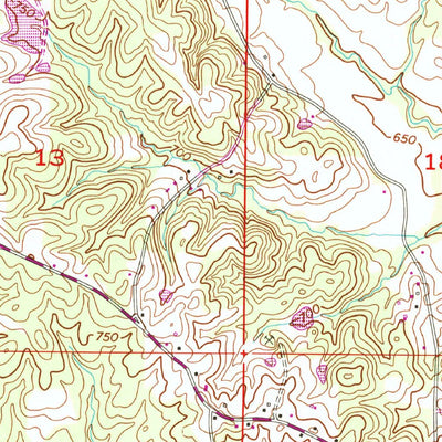 United States Geological Survey Threet, AL (1954, 24000-Scale) digital map