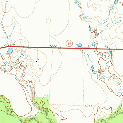 United States Geological Survey Throckmorton NE, TX (1965, 24000-Scale) digital map