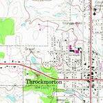 United States Geological Survey Throckmorton, TX (1966, 24000-Scale) digital map