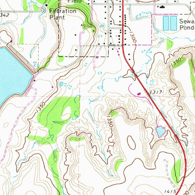 United States Geological Survey Throckmorton, TX (1966, 24000-Scale) digital map