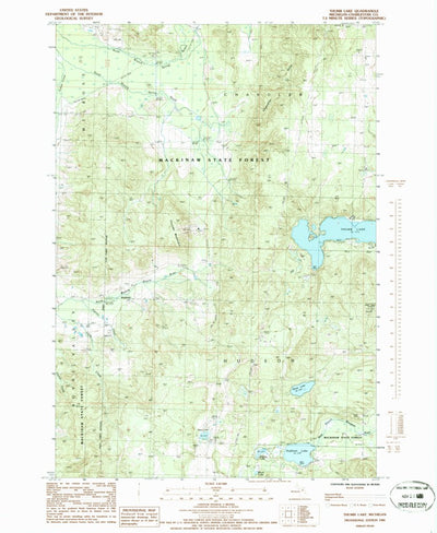 United States Geological Survey Thumb Lake, MI (1986, 24000-Scale) digital map