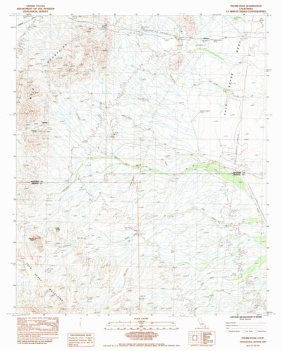 United States Geological Survey Thumb Peak, CA (1983, 24000-Scale) digital map