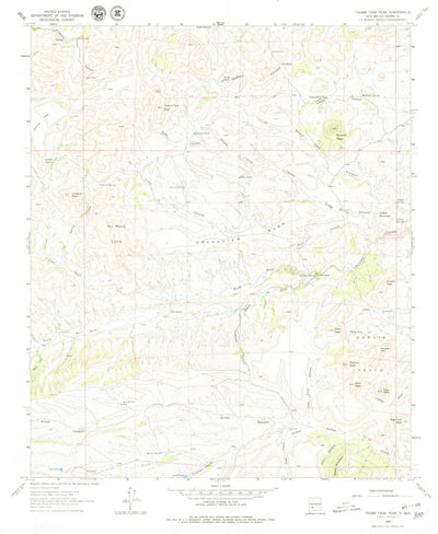United States Geological Survey Thumb Tank Peak, NM (1963, 24000-Scale) digital map