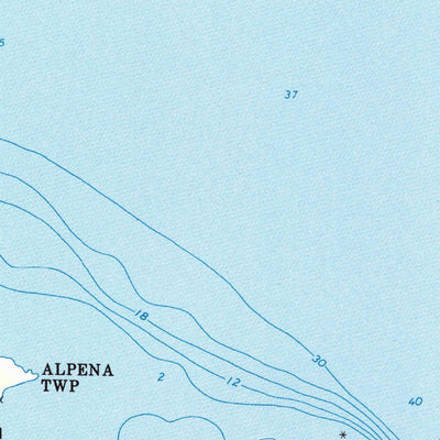 United States Geological Survey Thunder Bay Island, MI (1971, 24000-Scale) digital map
