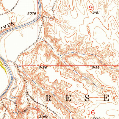 United States Geological Survey Thunder Butte, SD (1951, 24000-Scale) digital map