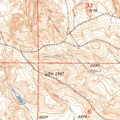 United States Geological Survey Thunder Butte, SD (1951, 24000-Scale) digital map