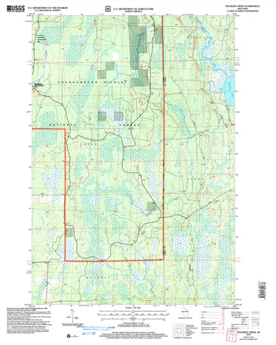 United States Geological Survey Thunder Creek, WI (2005, 24000-Scale) digital map