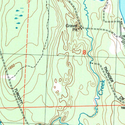 United States Geological Survey Thunder Creek, WI (2005, 24000-Scale) digital map