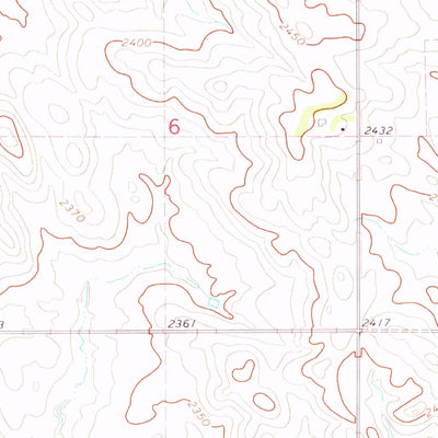 United States Geological Survey Thunder Hawk SE, SD (1972, 24000-Scale) digital map