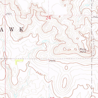 United States Geological Survey Thunder Hawk SE, SD (1972, 24000-Scale) digital map