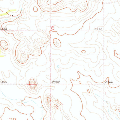 United States Geological Survey Thunder Hawk SW, SD (1972, 24000-Scale) digital map