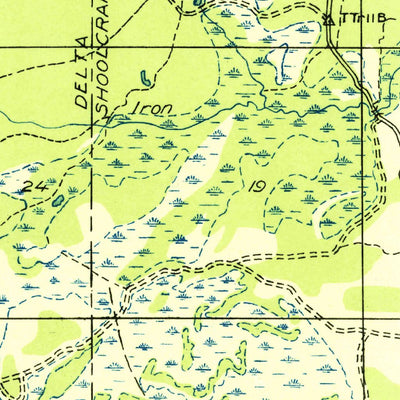 United States Geological Survey Thunder Lake, MI (1931, 31680-Scale) digital map