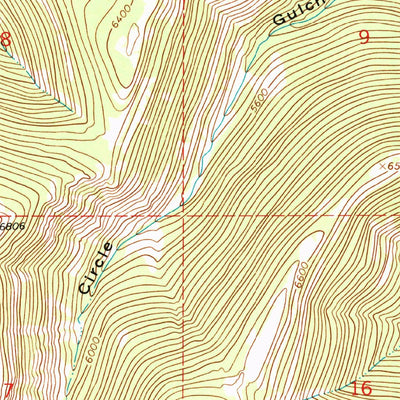 United States Geological Survey Thunder Mountain, MT (1967, 24000-Scale) digital map