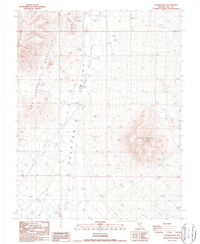 United States Geological Survey Thunder Mountain, NV (1987, 24000-Scale) digital map