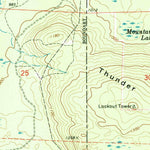 United States Geological Survey Thunder Mountain, WI (1972, 24000-Scale) digital map