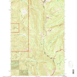 United States Geological Survey Thunderbolt Mountain, MT (1994, 24000-Scale) digital map