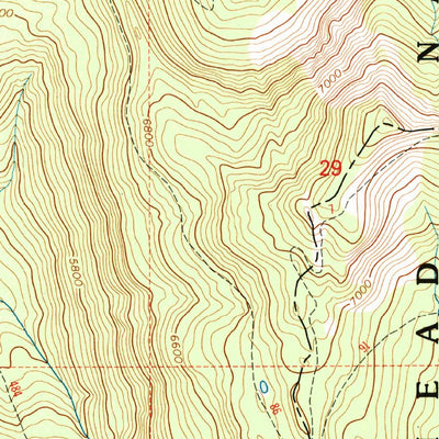 United States Geological Survey Thunderbolt Mountain, MT (1994, 24000-Scale) digital map