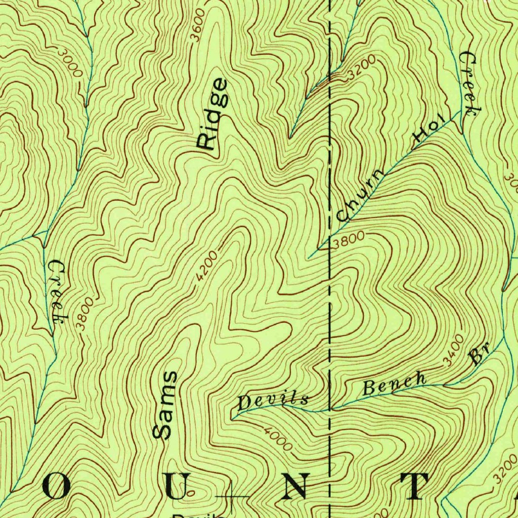 Thunderhead Mountain, NC-TN (1964, 24000-Scale) Map by United States ...