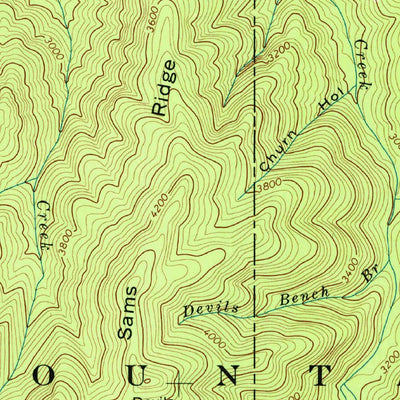 United States Geological Survey Thunderhead Mountain, NC-TN (1964, 24000-Scale) digital map
