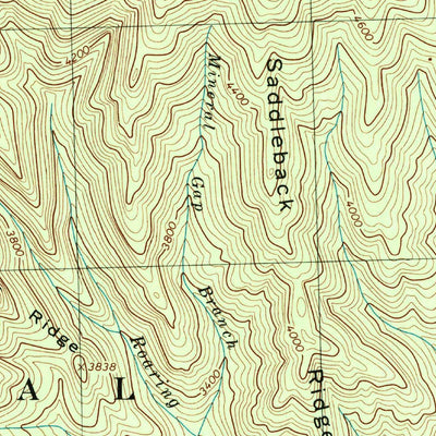 United States Geological Survey Thunderhead Mountain, NC-TN (2000, 24000-Scale) digital map