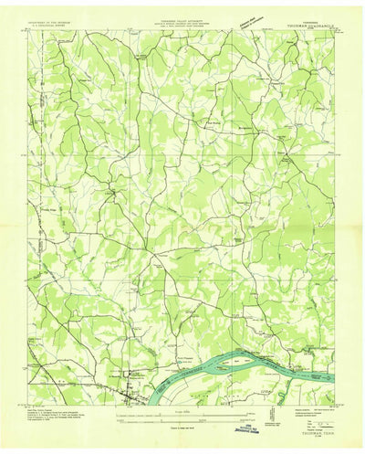 United States Geological Survey Thurman, TN (1936, 24000-Scale) digital map