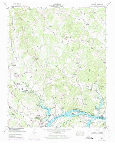 United States Geological Survey Thurman, TN (1949, 24000-Scale) digital map