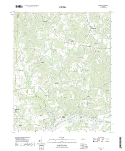 United States Geological Survey Thurman, TN (2022, 24000-Scale) digital map