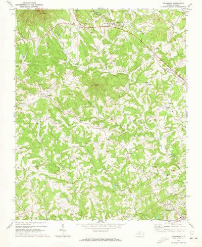 United States Geological Survey Thurmond, NC (1971, 24000-Scale) digital map
