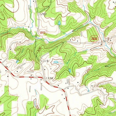 United States Geological Survey Thurmond, NC (1971, 24000-Scale) digital map