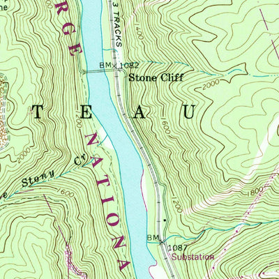 United States Geological Survey Thurmond, WV (1969, 24000-Scale) digital map